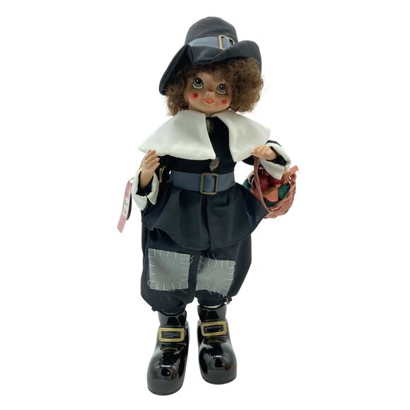 Vtg 1986 Brinn’s Pilgrim Doll Collectible Limited Edition Nov Calendar NOS - Picture 1 of 11